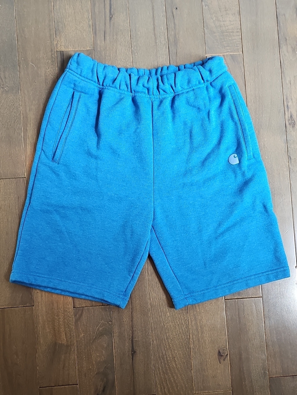 Men's Carhartt Relaxed Fit Midweight Fleece Shorts, Small, Blue - Picture 2 of 9